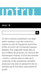 Mobile Screenshot of intru.univ-tours.fr