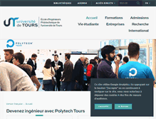 Tablet Screenshot of polytech.univ-tours.fr