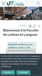 Mobile Screenshot of lettres.univ-tours.fr