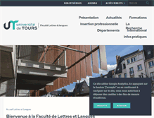 Tablet Screenshot of lettres.univ-tours.fr
