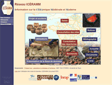 Tablet Screenshot of iceramm.univ-tours.fr