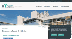 Desktop Screenshot of med.univ-tours.fr