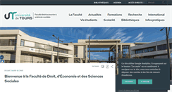 Desktop Screenshot of droit.univ-tours.fr
