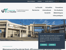Tablet Screenshot of droit.univ-tours.fr