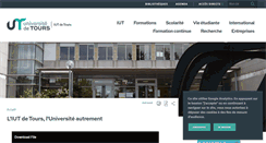 Desktop Screenshot of iut.univ-tours.fr