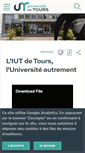 Mobile Screenshot of iut.univ-tours.fr