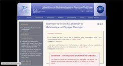 Desktop Screenshot of lmpt.univ-tours.fr
