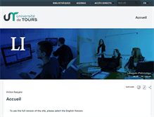 Tablet Screenshot of li.univ-tours.fr