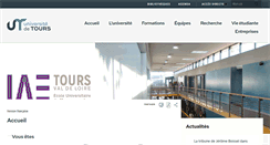 Desktop Screenshot of iae.univ-tours.fr