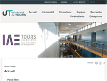 Tablet Screenshot of iae.univ-tours.fr