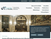 Tablet Screenshot of cesr.univ-tours.fr