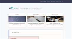 Desktop Screenshot of math.univ-tours.fr