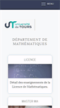 Mobile Screenshot of math.univ-tours.fr