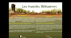 Desktop Screenshot of insectesbatisseurs.univ-tours.fr