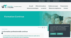 Desktop Screenshot of formation-continue.univ-tours.fr