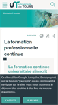 Mobile Screenshot of formation-continue.univ-tours.fr