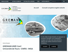 Tablet Screenshot of greman.univ-tours.fr
